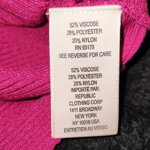 NWT Hot Pink Bat Wing Sweater - Picture 4 of 4